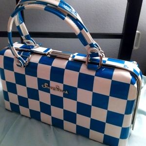 NEW Starstruck Jetson blue and white checkered bag